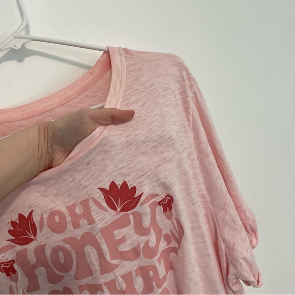 TORRID 3 Plus Size Oh Honey Relaxed Fit Heritage Slub Crew Neck Roll Sleeve Tee - Picture 7 of 16